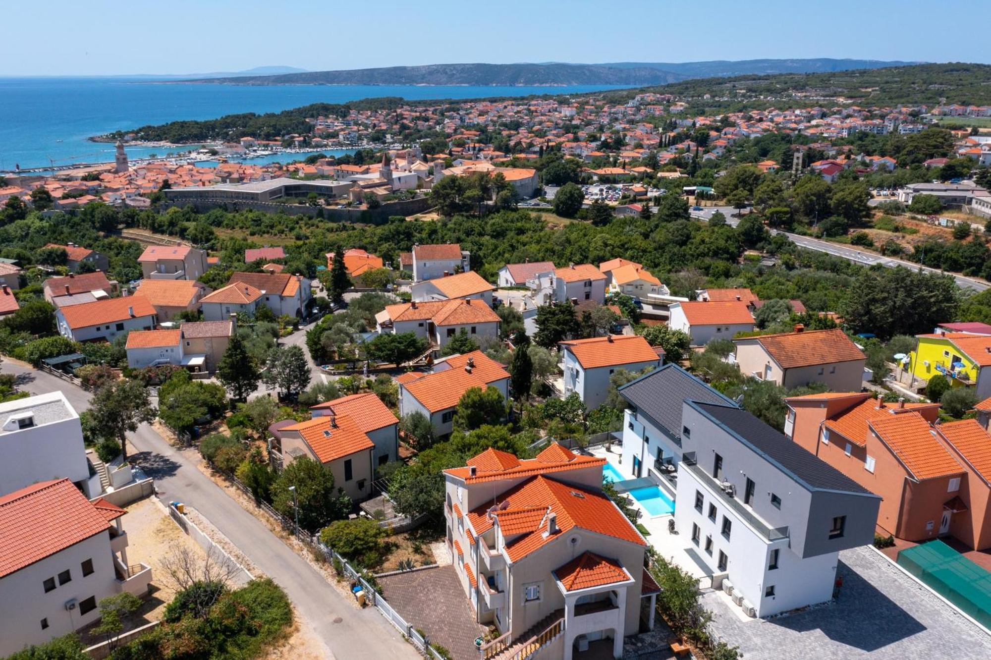Luxury Villa Adria Apartments Krk Town Dış mekan fotoğraf