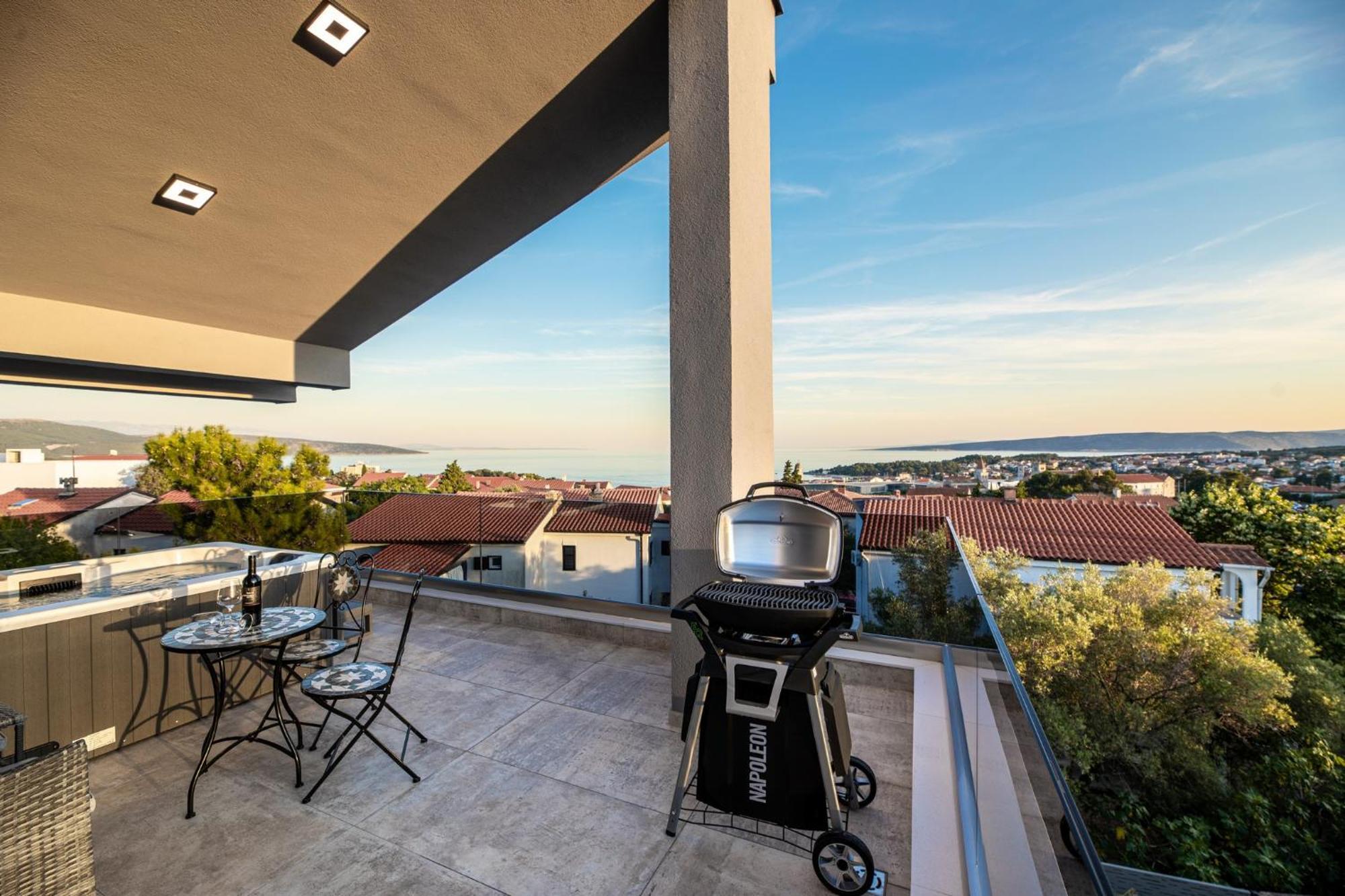 Luxury Villa Adria Apartments Krk Town Dış mekan fotoğraf