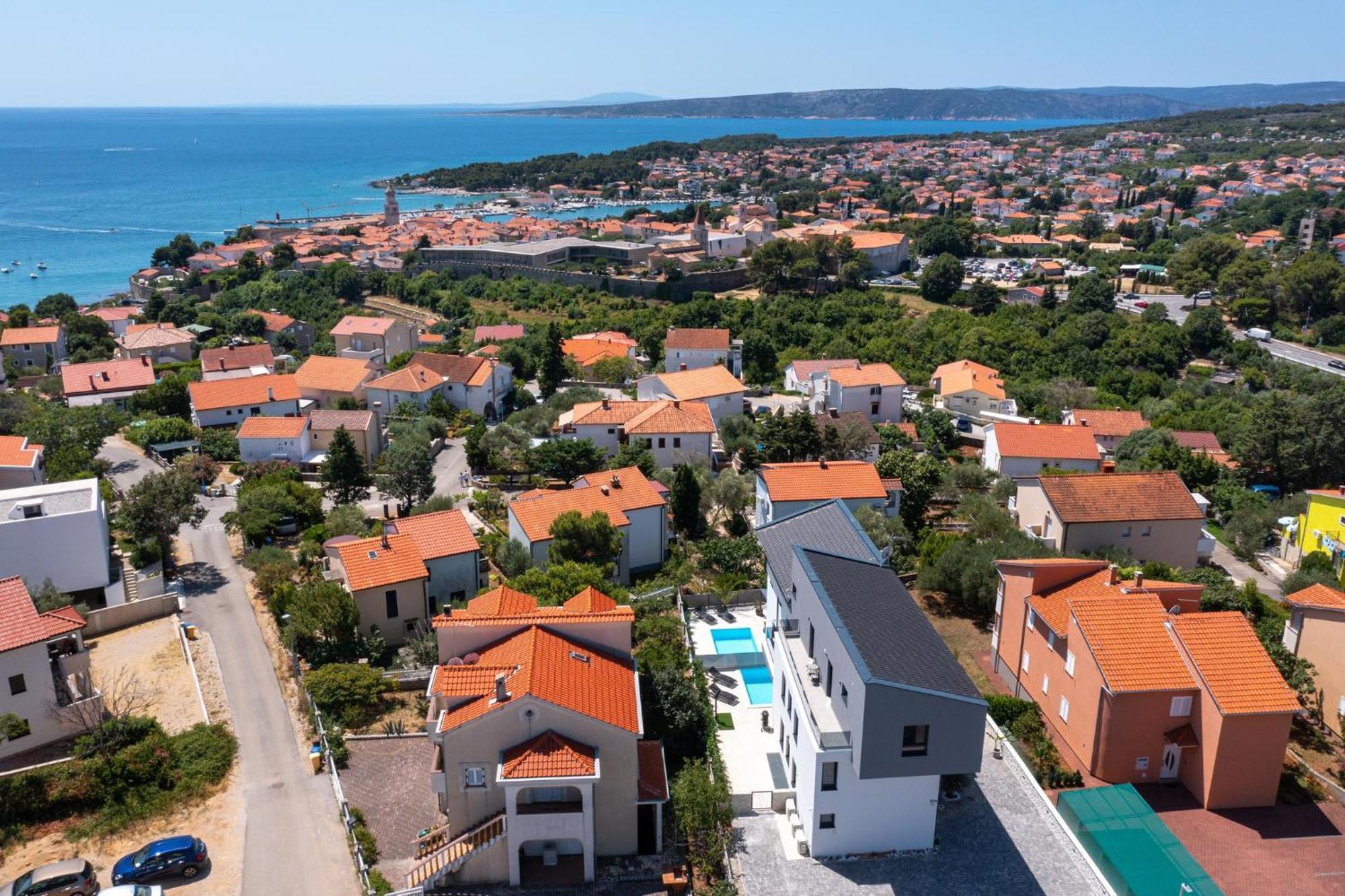 Luxury Villa Adria Apartments Krk Town Dış mekan fotoğraf